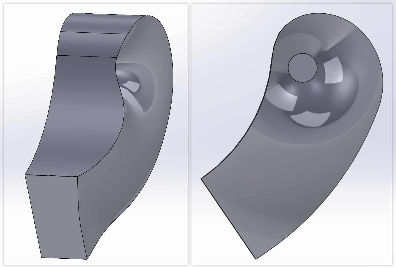 半螺旋型吸水室建模视频教程